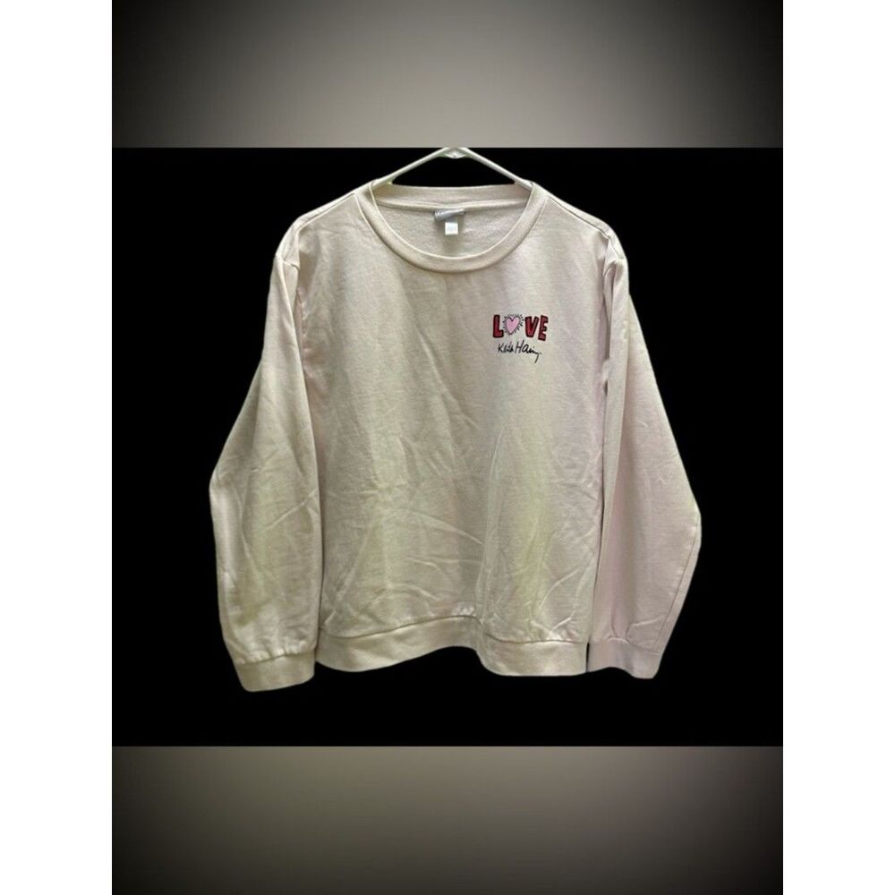 Keigh Haring LOVE Graphic Crewneck Sweatshirt - XL